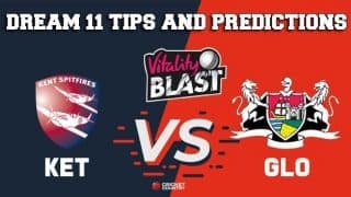 Dream11 Team Kent vs Gloucestershire Match T20 BLAST 2019 – Cricket Prediction Tips For Today’s T20 Match KET vs GLO at Bristol